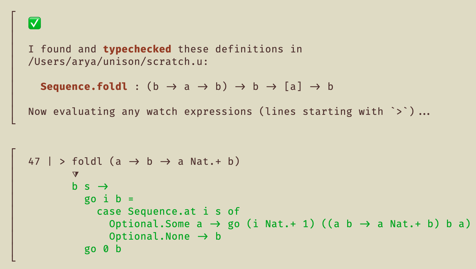 Watch expression for a partially-applied function.