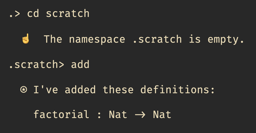 Adding factorial to codebase