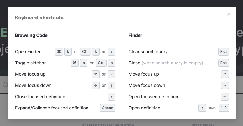 Keyboard shortcuts for Unison Share